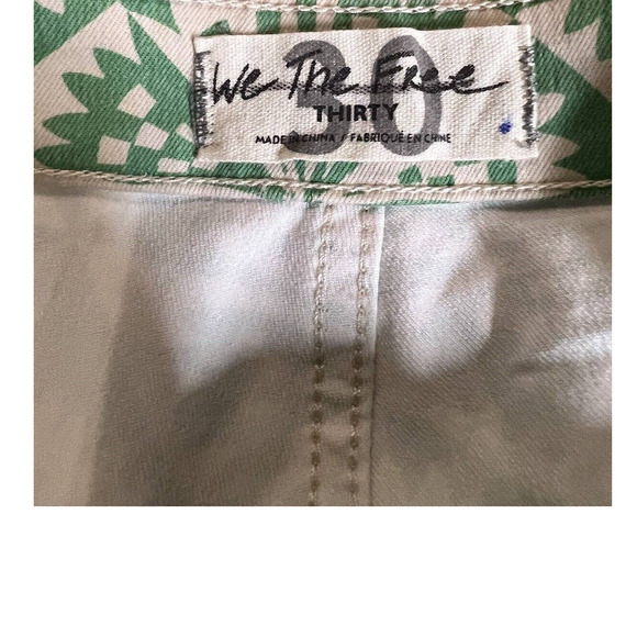 Free People Youthquake Printed Crop Flare Jeans - Picture 9 of 9